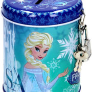 Pokladnička dětská Frozen (Ledové Království) se zámkem a 2 klíčky 2 druhy kov